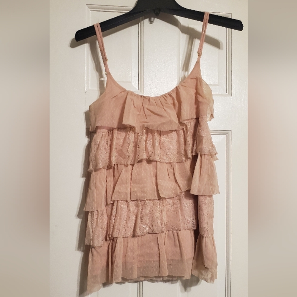 Botswana Chic Layered Camisole in Blush Pink M